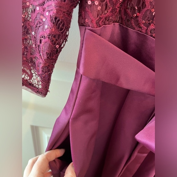 Alex Evenings Sequin Lace High-Low Cocktail Dress NWT - Picture 6 of 16